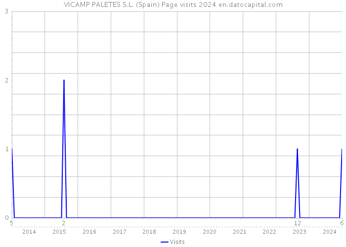VICAMP PALETES S.L. (Spain) Page visits 2024 