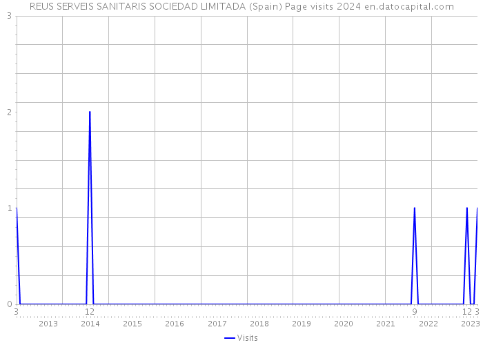 REUS SERVEIS SANITARIS SOCIEDAD LIMITADA (Spain) Page visits 2024 
