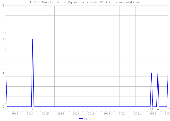 HOTEL MAS DEL REI SL (Spain) Page visits 2024 