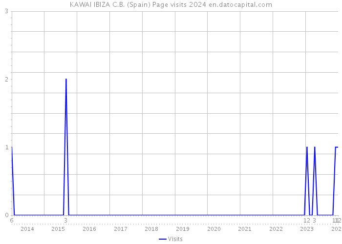 KAWAI IBIZA C.B. (Spain) Page visits 2024 