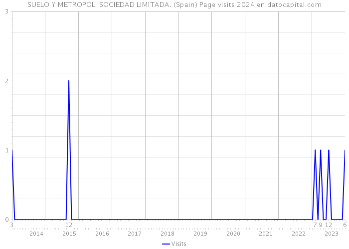 SUELO Y METROPOLI SOCIEDAD LIMITADA. (Spain) Page visits 2024 