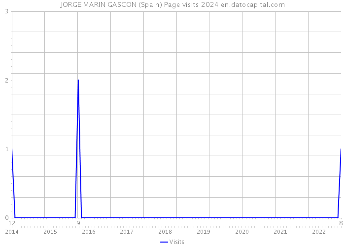 JORGE MARIN GASCON (Spain) Page visits 2024 