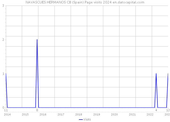 NAVASCUES HERMANOS CB (Spain) Page visits 2024 
