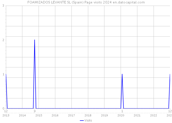 FOAMIZADOS LEVANTE SL (Spain) Page visits 2024 