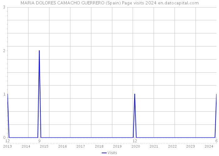 MARIA DOLORES CAMACHO GUERRERO (Spain) Page visits 2024 