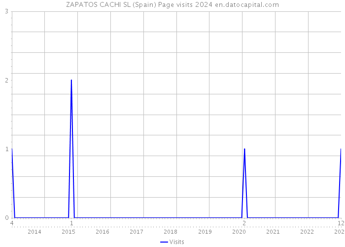 ZAPATOS CACHI SL (Spain) Page visits 2024 