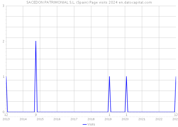 SACEDON PATRIMONIAL S.L. (Spain) Page visits 2024 