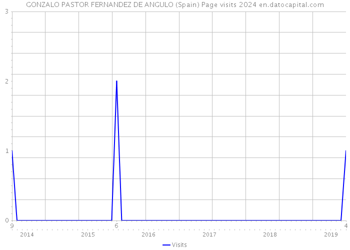 GONZALO PASTOR FERNANDEZ DE ANGULO (Spain) Page visits 2024 