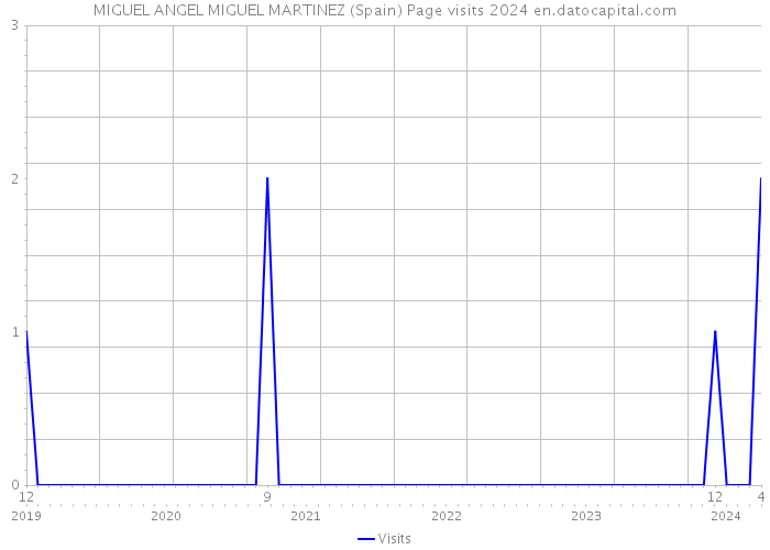 MIGUEL ANGEL MIGUEL MARTINEZ (Spain) Page visits 2024 