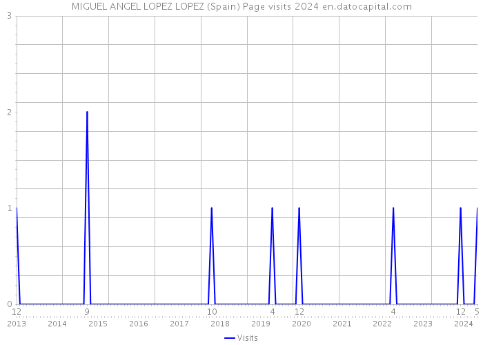 MIGUEL ANGEL LOPEZ LOPEZ (Spain) Page visits 2024 