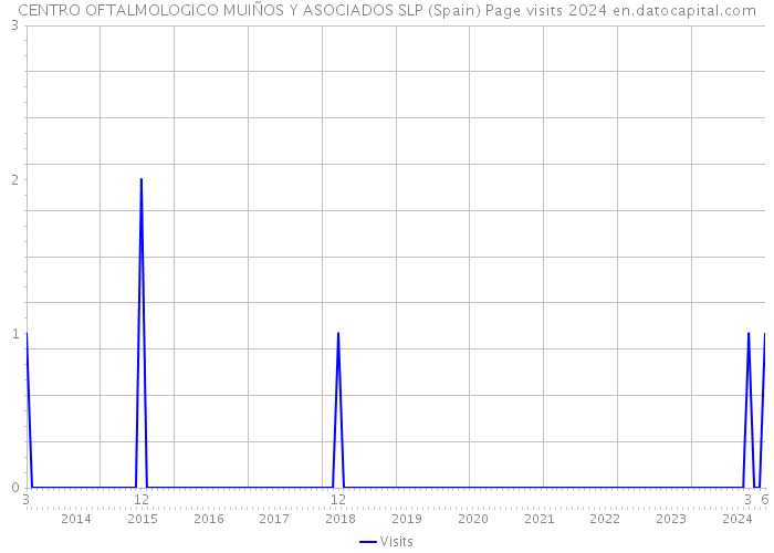 CENTRO OFTALMOLOGICO MUIÑOS Y ASOCIADOS SLP (Spain) Page visits 2024 