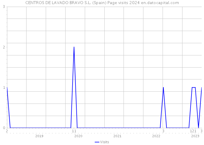 CENTROS DE LAVADO BRAVO S.L. (Spain) Page visits 2024 