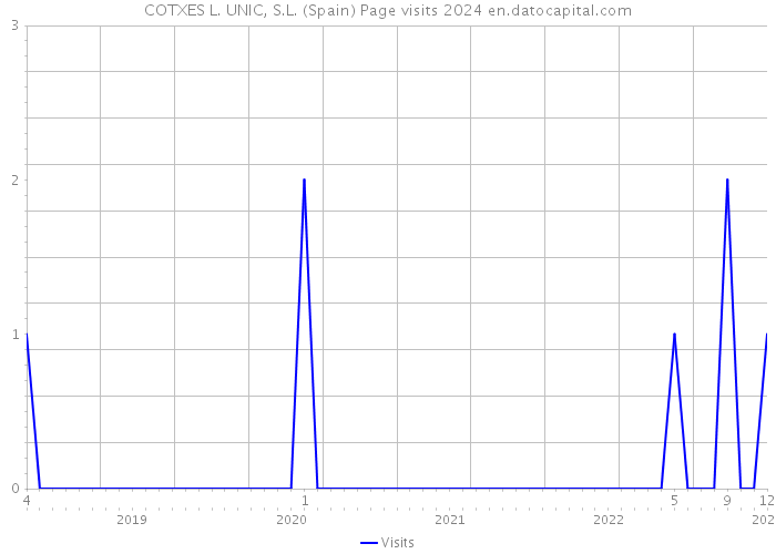 COTXES L. UNIC, S.L. (Spain) Page visits 2024 