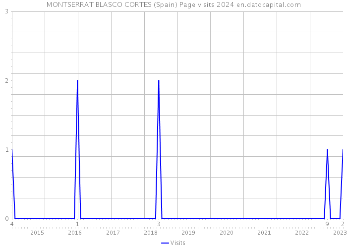 MONTSERRAT BLASCO CORTES (Spain) Page visits 2024 