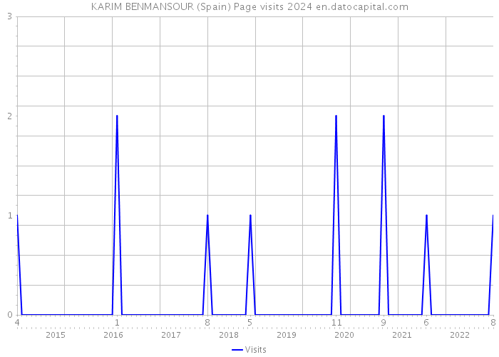 KARIM BENMANSOUR (Spain) Page visits 2024 