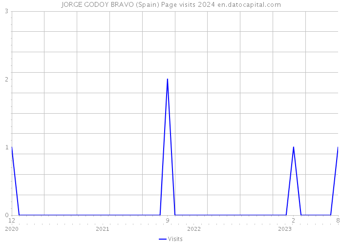 JORGE GODOY BRAVO (Spain) Page visits 2024 