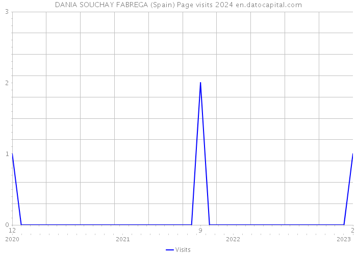DANIA SOUCHAY FABREGA (Spain) Page visits 2024 