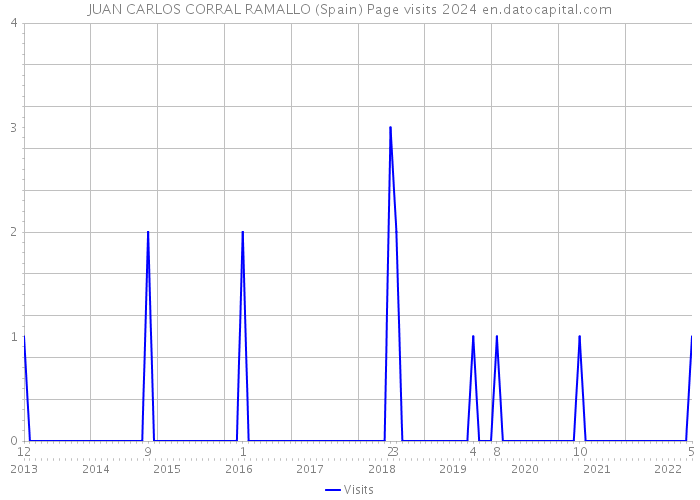 JUAN CARLOS CORRAL RAMALLO (Spain) Page visits 2024 