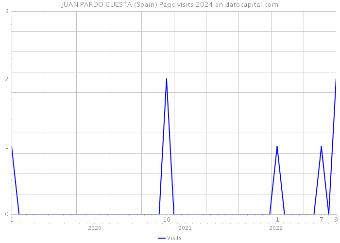 JUAN PARDO CUESTA (Spain) Page visits 2024 