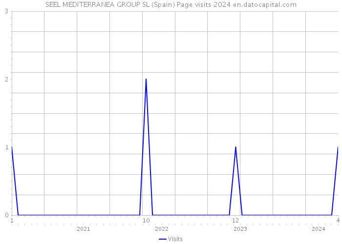 SEEL MEDITERRANEA GROUP SL (Spain) Page visits 2024 