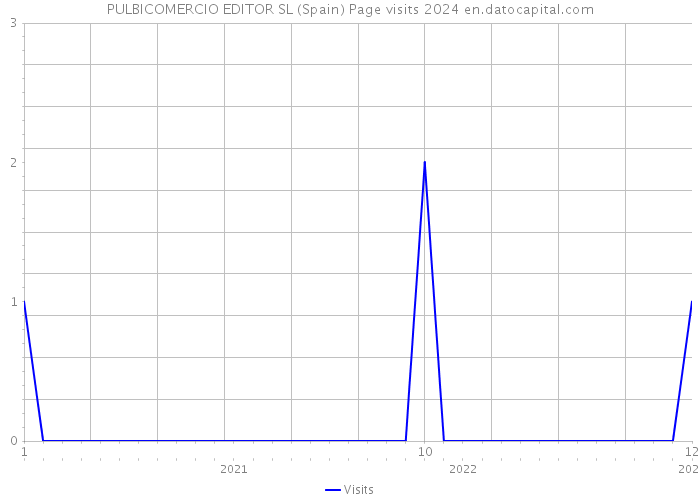PULBICOMERCIO EDITOR SL (Spain) Page visits 2024 