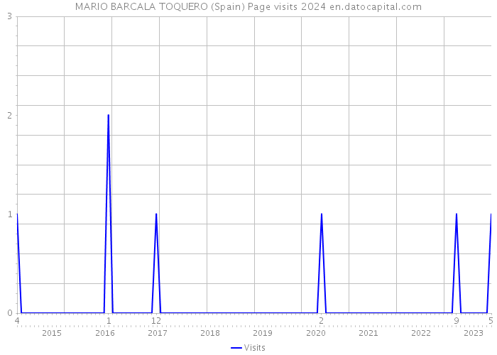 MARIO BARCALA TOQUERO (Spain) Page visits 2024 