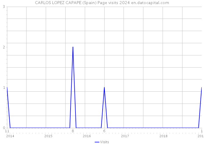 CARLOS LOPEZ CAPAPE (Spain) Page visits 2024 