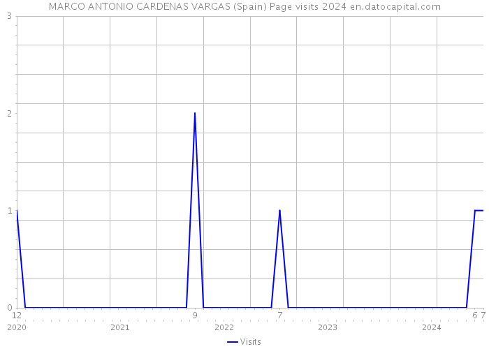 MARCO ANTONIO CARDENAS VARGAS (Spain) Page visits 2024 