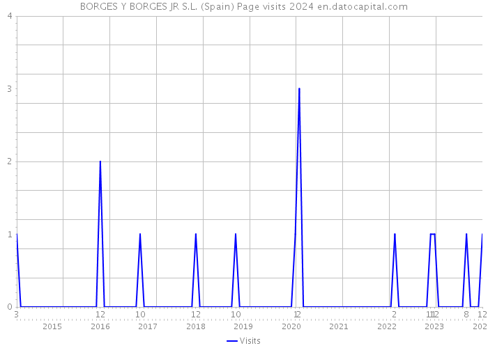 BORGES Y BORGES JR S.L. (Spain) Page visits 2024 