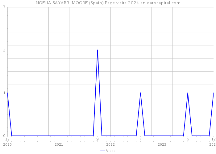 NOELIA BAYARRI MOORE (Spain) Page visits 2024 