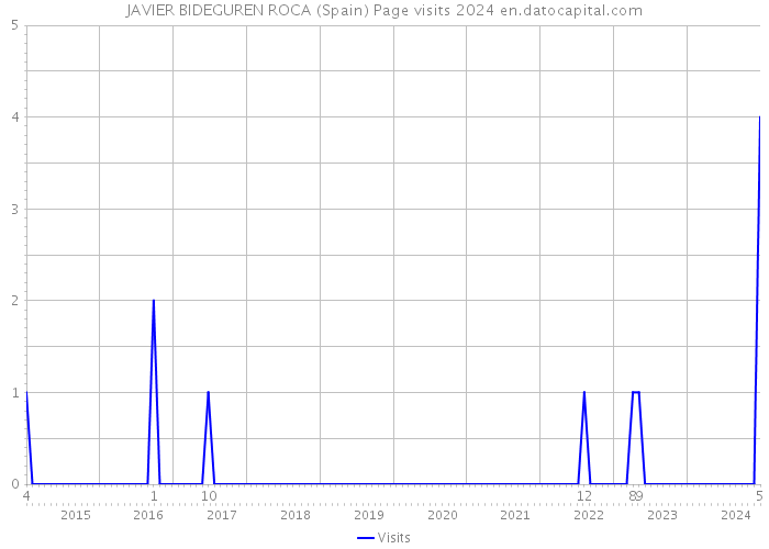 JAVIER BIDEGUREN ROCA (Spain) Page visits 2024 