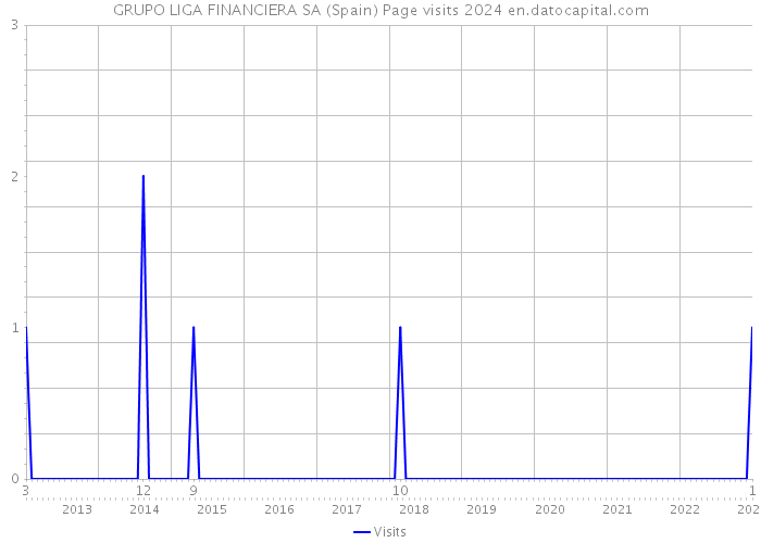 GRUPO LIGA FINANCIERA SA (Spain) Page visits 2024 