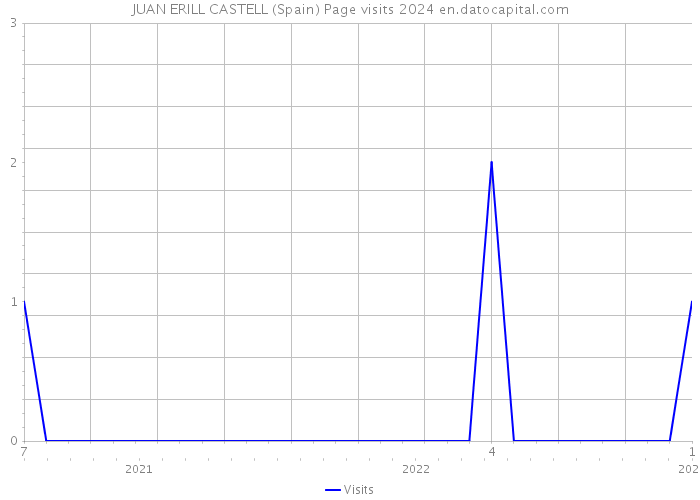 JUAN ERILL CASTELL (Spain) Page visits 2024 