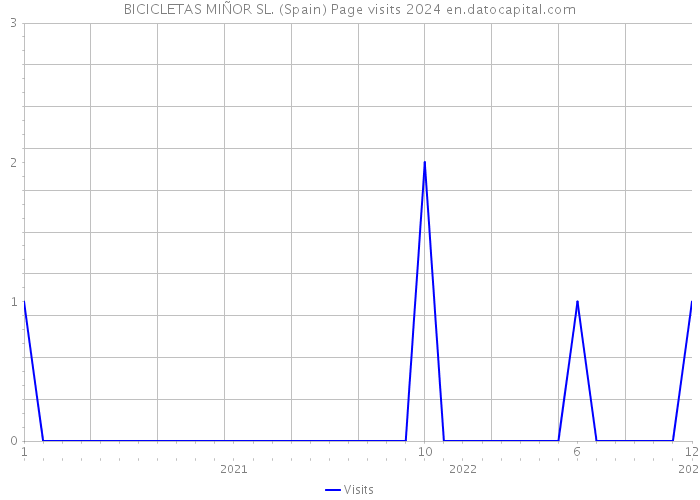 BICICLETAS MIÑOR SL. (Spain) Page visits 2024 
