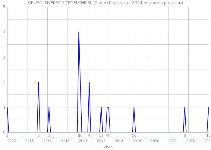GRUPO INVERSOR TEDELCHE SL (Spain) Page visits 2024 