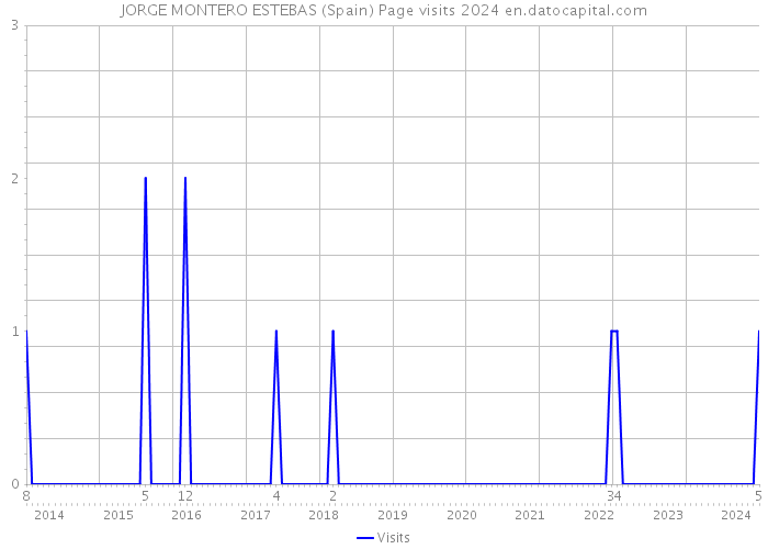 JORGE MONTERO ESTEBAS (Spain) Page visits 2024 