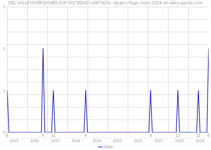 DEL VALLE INVERSIONES SUR SOCIEDAD LIMITADA. (Spain) Page visits 2024 