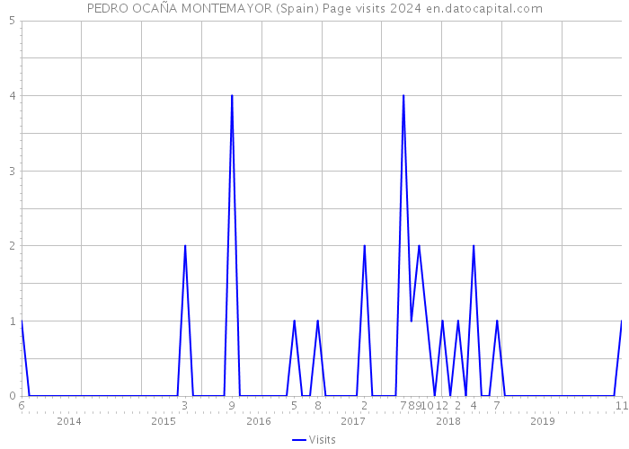 PEDRO OCAÑA MONTEMAYOR (Spain) Page visits 2024 