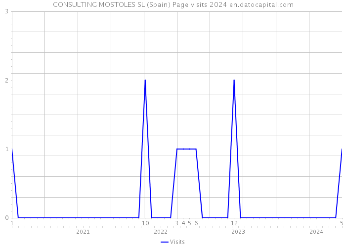 CONSULTING MOSTOLES SL (Spain) Page visits 2024 