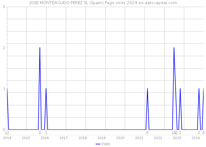 JOSE MONTEAGUDO PEREZ SL (Spain) Page visits 2024 