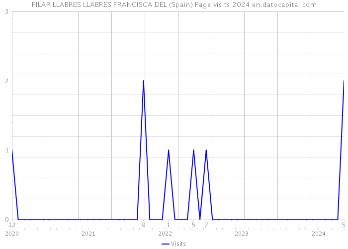 PILAR LLABRES LLABRES FRANCISCA DEL (Spain) Page visits 2024 
