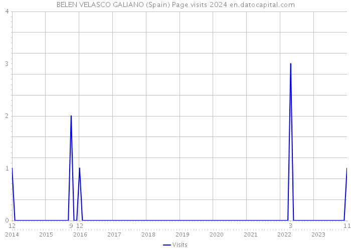 BELEN VELASCO GALIANO (Spain) Page visits 2024 