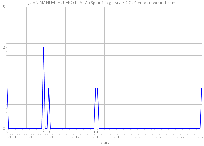 JUAN MANUEL MULERO PLATA (Spain) Page visits 2024 