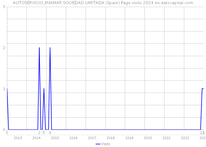 AUTOSERVICIO JINAMAR SOCIEDAD LIMITADA (Spain) Page visits 2024 