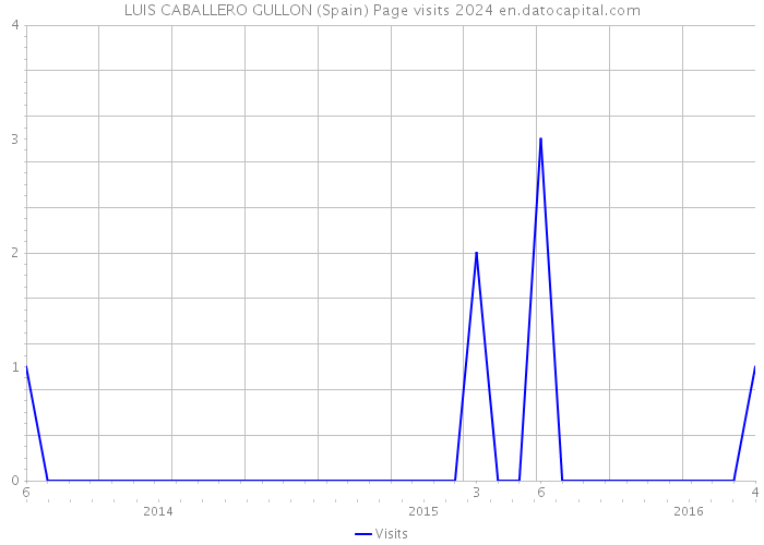 LUIS CABALLERO GULLON (Spain) Page visits 2024 