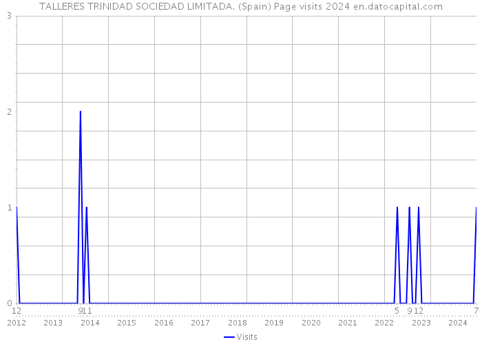 TALLERES TRINIDAD SOCIEDAD LIMITADA. (Spain) Page visits 2024 