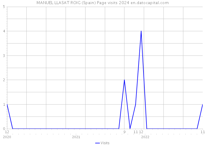 MANUEL LLASAT ROIG (Spain) Page visits 2024 