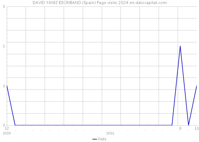 DAVID YANIZ ESCRIBANO (Spain) Page visits 2024 