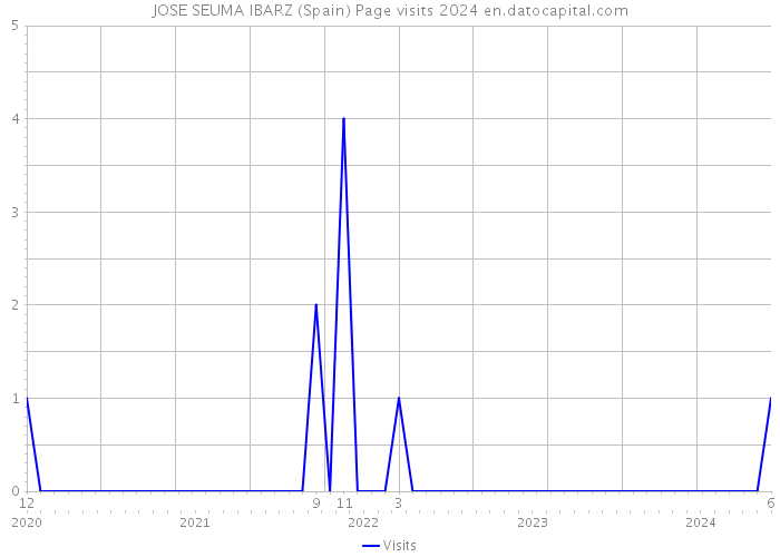 JOSE SEUMA IBARZ (Spain) Page visits 2024 