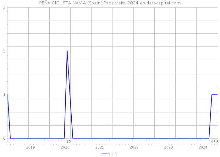 PEÑA CICLISTA NAVIA (Spain) Page visits 2024 